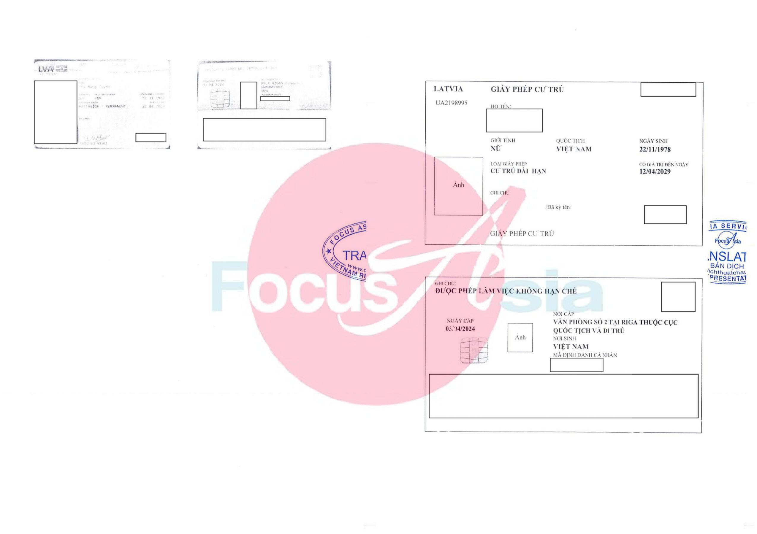 Secure and Accurate Translation of Latvia Residence Permits