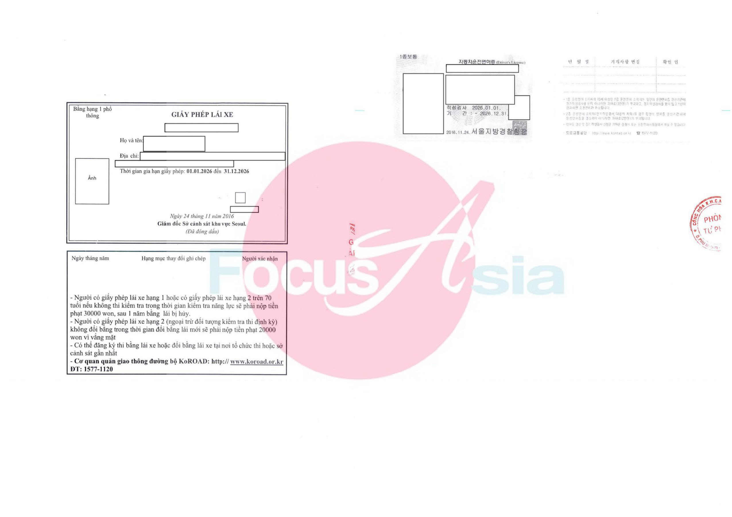 Professional Translation and Notarization Services for Korean Driving Licenses