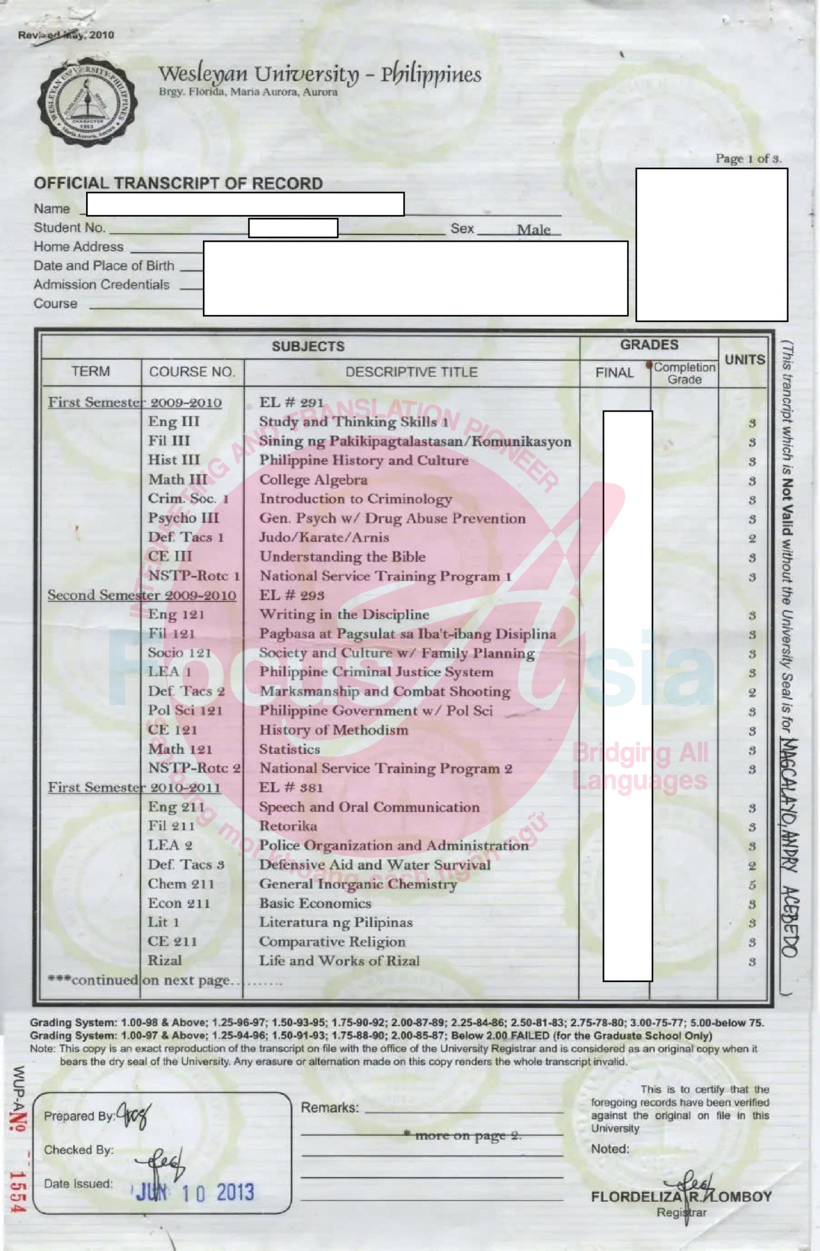 Notarized Document Philippines