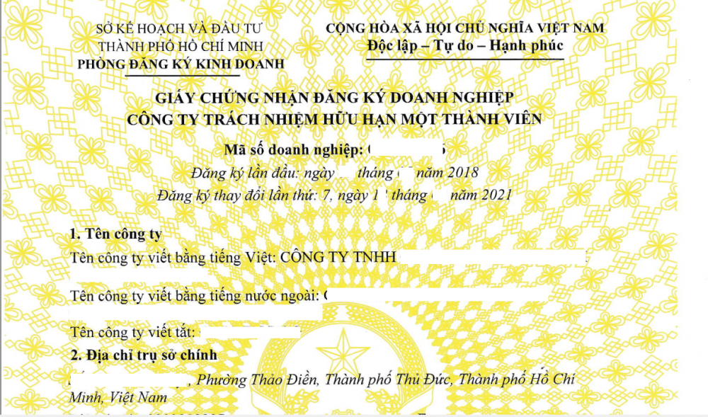 Dich Cong Chung Giay Phep Kinh Doanh