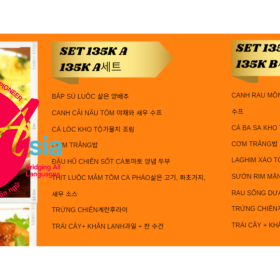 Bảng giá dịch menu sang tiếng Hàn tại Dịch thuật Châu Á
