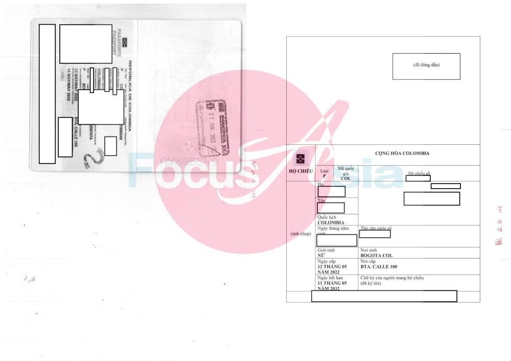 Dịch vụ Dịch thuật và Công chứng Hộ chiếu Colombia sang tiếng Việt