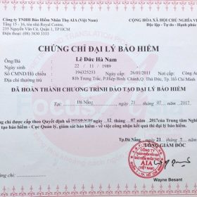 Chung Chi Dai Ly Bao Hiem 1