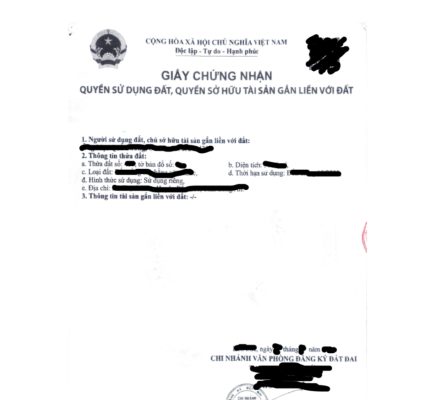 Giấy Qsd đất Mẫu